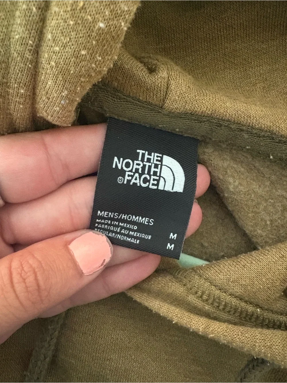 The North Face Men’s Tan Brown Pullover Hoodie- Olive Green